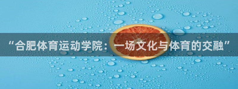 尊龙官网下载是干嘛的公司：“合肥体育运动学院：一场文